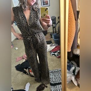 Michael Kors jumper. Black with gold polka dots.